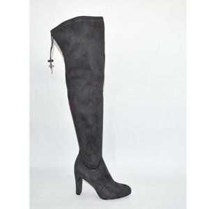 New! Sam Edelman 'Kent' Size 9.5 Over-the-Knee Gray Suede Boots OTK T43